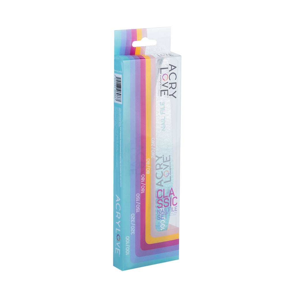 acry love Set de limas 6 piezas Nail File para limar uñas